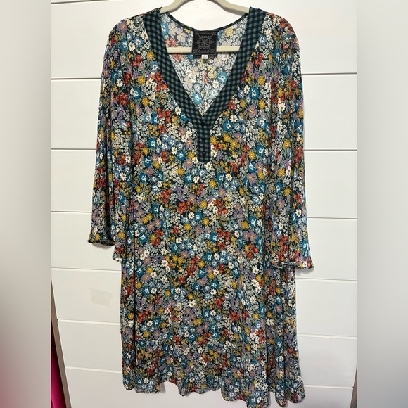 Divina Floral-Print Tunic Dress Size 1X Johnny Was - Picture 5 of 12